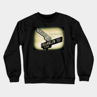 Sepulveda Boulevard & Franklin Avenue, Culver City, California by Mistah Wilson Crewneck Sweatshirt